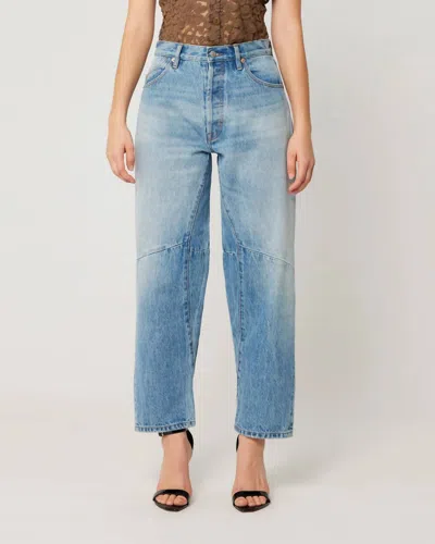 Rolla's High Rise Barrel Jeans In Vintage Indigo In Blue