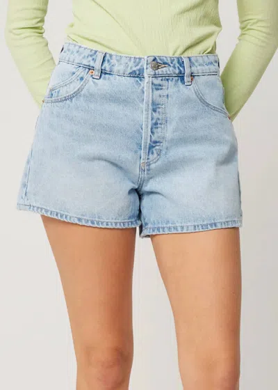 Rolla's Original Denim Beach Shorts In Light Vintage Blue