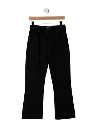 Pre-owned Rolla's High-rise Flared Jeans In Black