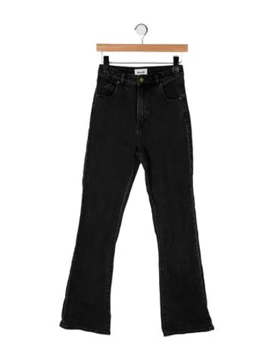 Pre-owned Rolla's High-rise Flared Jeans In Black