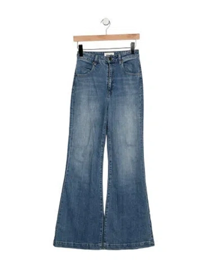 Pre-owned Rolla's High-rise Flared Jeans In Blue