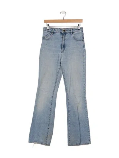 Pre-owned Rolla's High-rise Flared Jeans In Blue