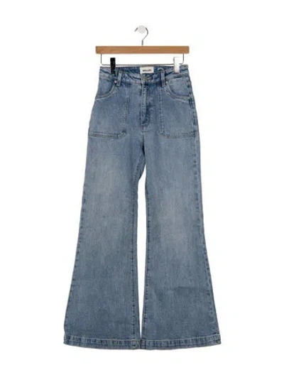 Pre-owned Rolla's High-rise Flared Jeans In Blue