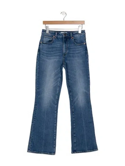 Pre-owned Rolla's High-rise Flared Jeans In Blue
