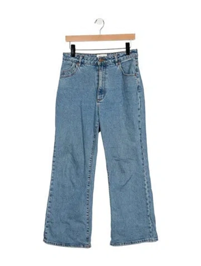Pre-owned Rolla's High-rise Flared Jeans In Blue