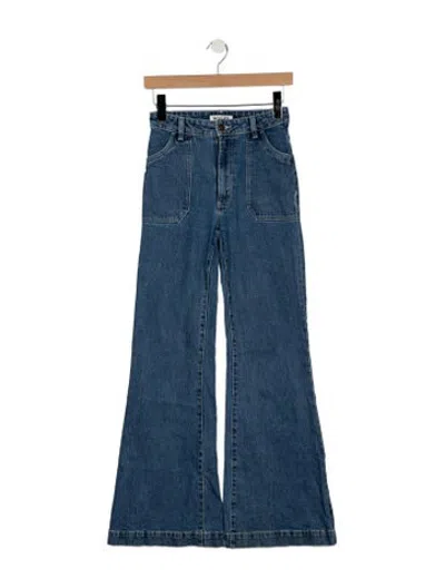 Pre-owned Rolla's High-rise Flared Jeans In Blue