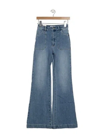 Pre-owned Rolla's High-rise Flared Jeans W/ Tags In Blue