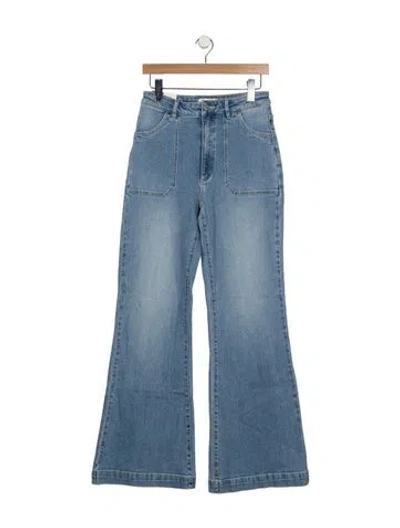 Pre-owned Rolla's High-rise Flared Jeans W/ Tags In Blue