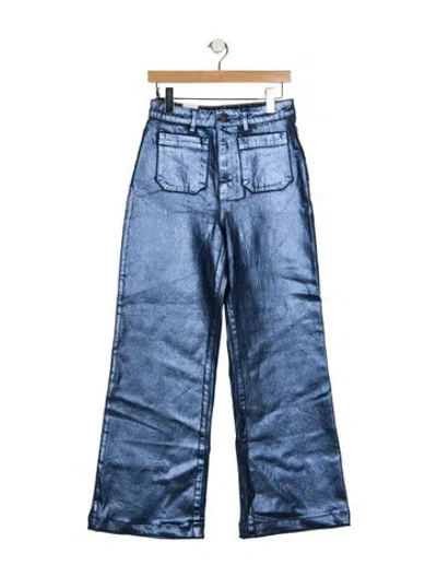 Pre-owned Rolla's High-rise Flared Jeans W/ Tags In Blue