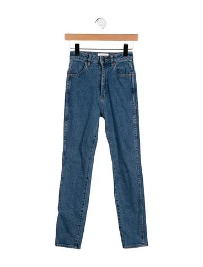Pre-owned Rolla's High-rise Skinny Leg Jeans In Blue
