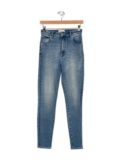 Pre-owned Rolla's High-rise Skinny Leg Jeans In Blue