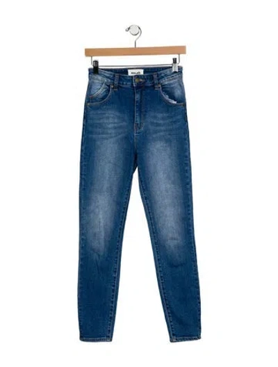 Pre-owned Rolla's High-rise Skinny Leg Jeans In Blue