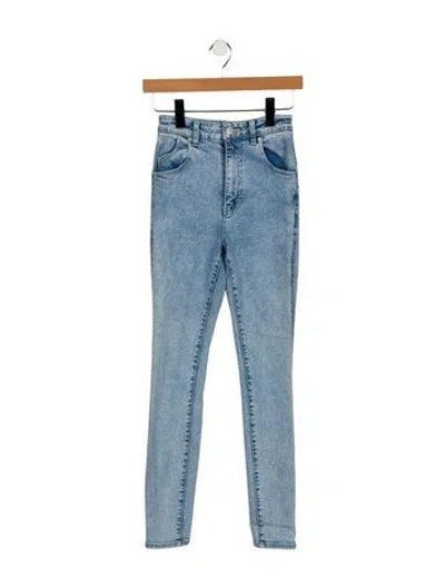 Pre-owned Rolla's High-rise Skinny Leg Jeans In Blue