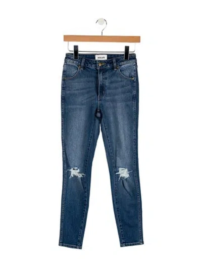 Pre-owned Rolla's High-rise Skinny Leg Jeans In Blue