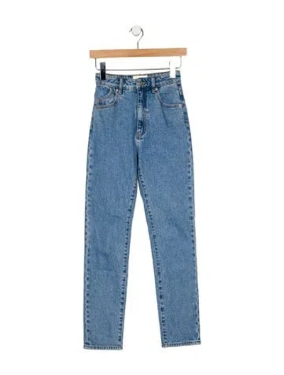 Pre-owned Rolla's High-rise Skinny Leg Jeans In Blue