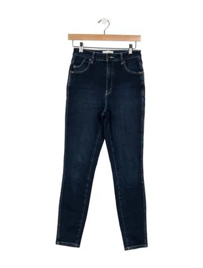 Pre-owned Rolla's High-rise Skinny Leg Jeans In Blue