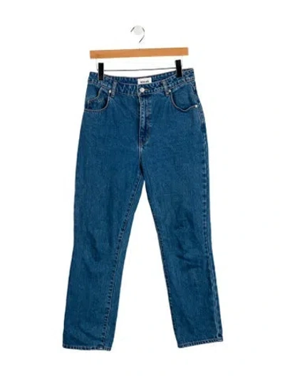 Pre-owned Rolla's High-rise Straight Leg Jeans In Blue