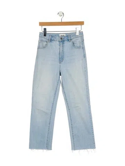 Pre-owned Rolla's High-rise Straight Leg Jeans In Blue