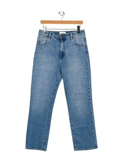 Pre-owned Rolla's High-rise Straight Leg Jeans In Blue