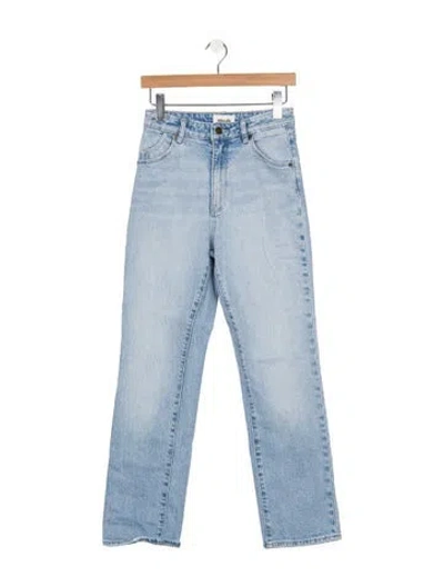 Pre-owned Rolla's High-rise Straight Leg Jeans In Blue