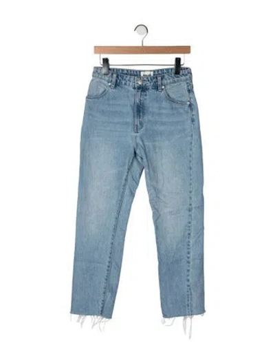 Pre-owned Rolla's High-rise Straight Leg Jeans In Blue