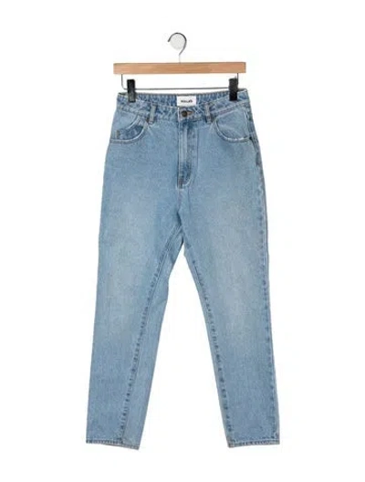Pre-owned Rolla's High-rise Straight Leg Jeans In Blue