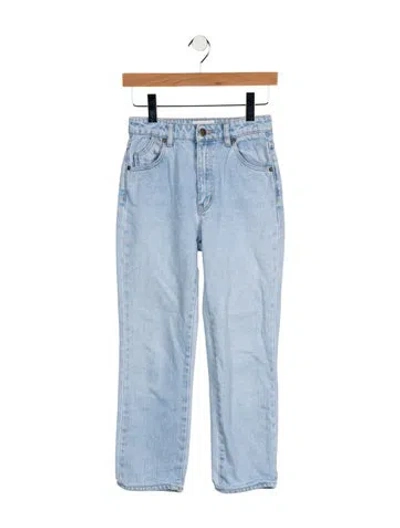 Pre-owned Rolla's High-rise Straight Leg Jeans In Blue