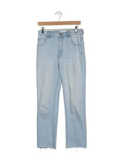 Pre-owned Rolla's High-rise Straight Leg Jeans In Blue