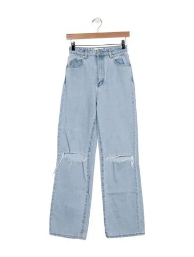 Pre-owned Rolla's High-rise Straight Leg Jeans In Blue