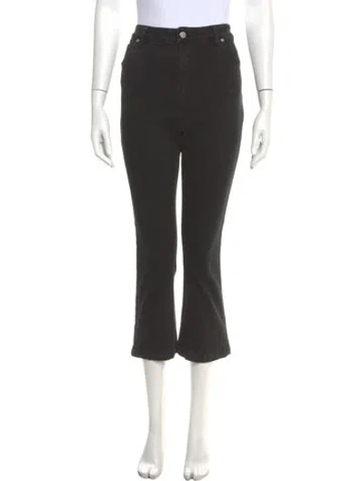 Pre-owned Rolla's High-rise Straight Leg Jeans In Gray