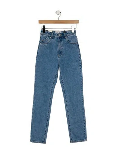 Pre-owned Rolla's High-rise Straight Leg Jeans W/ Tags In Blue