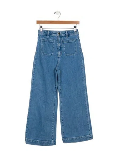 Pre-owned Rolla's High-rise Wide Leg Jeans In Black