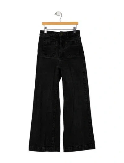 Pre-owned Rolla's High-rise Wide Leg Jeans In Black