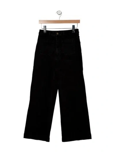 Pre-owned Rolla's High-rise Wide Leg Jeans In Black