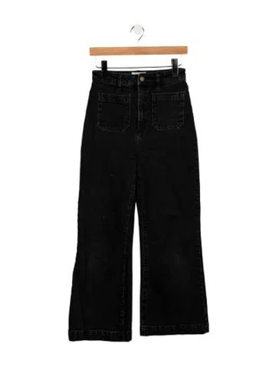 Pre-owned Rolla's High-rise Wide Leg Jeans In Black