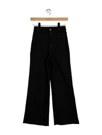 Pre-owned Rolla's High-rise Wide Leg Jeans In Black