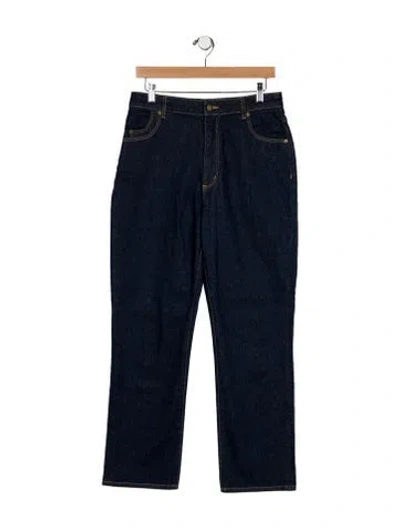 Pre-owned Rolla's High-rise Wide Leg Jeans In Blue