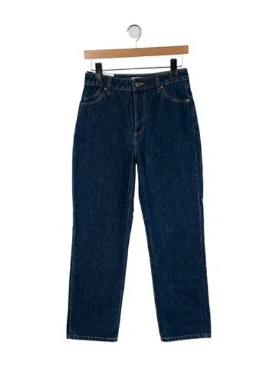 Pre-owned Rolla's High-rise Wide Leg Jeans In Blue