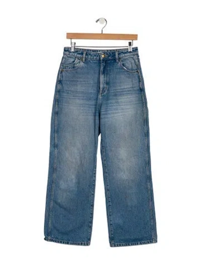 Pre-owned Rolla's High-rise Wide Leg Jeans In Blue