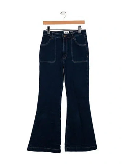 Pre-owned Rolla's High-rise Wide Leg Jeans In Blue