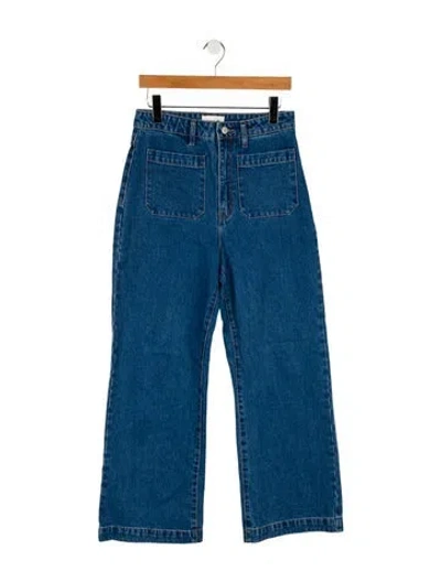 Pre-owned Rolla's High-rise Wide Leg Jeans In Blue