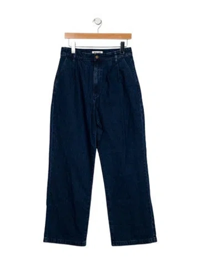 Pre-owned Rolla's High-rise Wide Leg Jeans In Blue