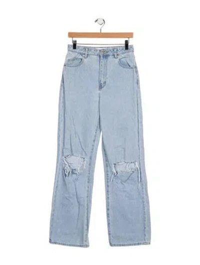 Pre-owned Rolla's High-rise Wide Leg Jeans In Blue