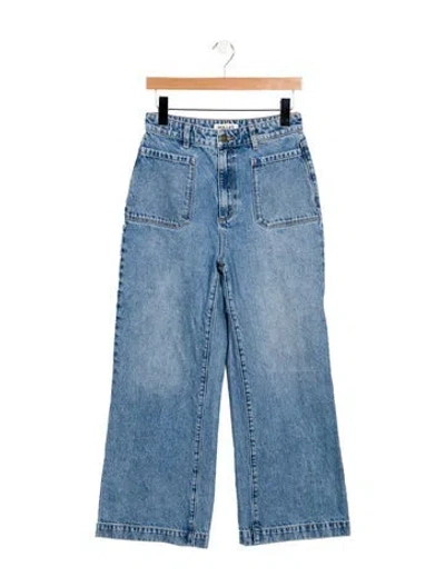 Pre-owned Rolla's High-rise Wide Leg Jeans In Blue