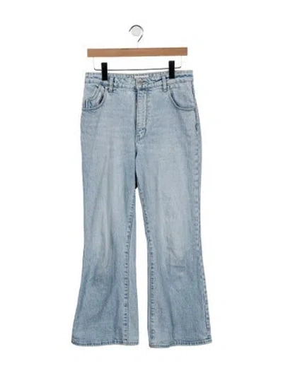Pre-owned Rolla's High-rise Wide Leg Jeans In Blue
