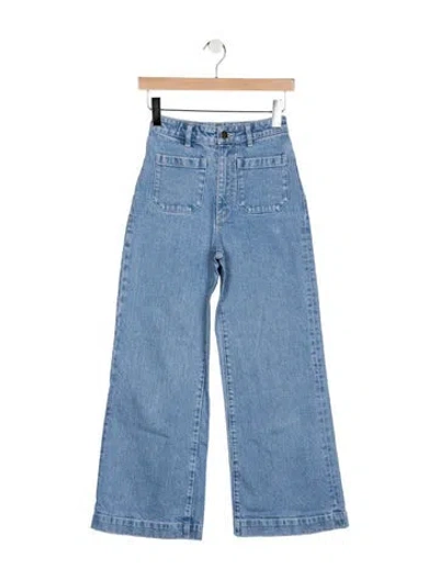 Pre-owned Rolla's High-rise Wide Leg Jeans In Blue