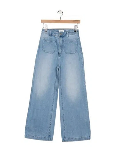 Pre-owned Rolla's High-rise Wide Leg Jeans In Blue
