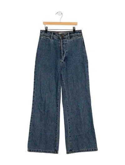 Pre-owned Rolla's High-rise Wide Leg Jeans In Blue