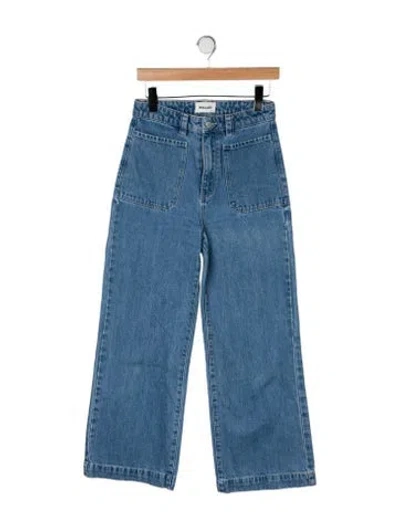 Pre-owned Rolla's High-rise Wide Leg Jeans In Blue