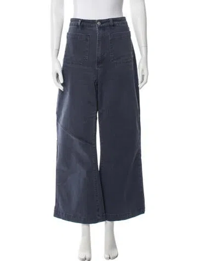Pre-owned Rolla's High-rise Wide Leg Jeans In Blue